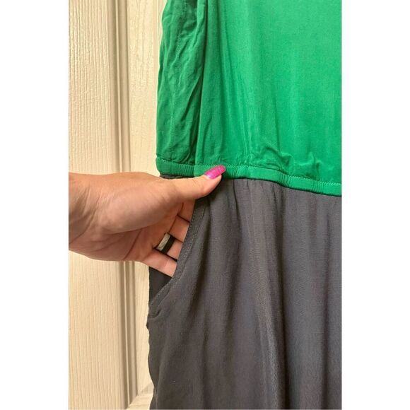 Anthropologie Edme & Esyllte Color Block Drawstring Shirt Dress Women's Medium - Picture 3 of 9